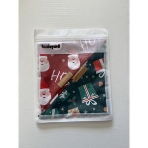 NWT 2 Pack Dog Christmas Bandanas Triangle Merry Christmas Raisingwell for (M-L)